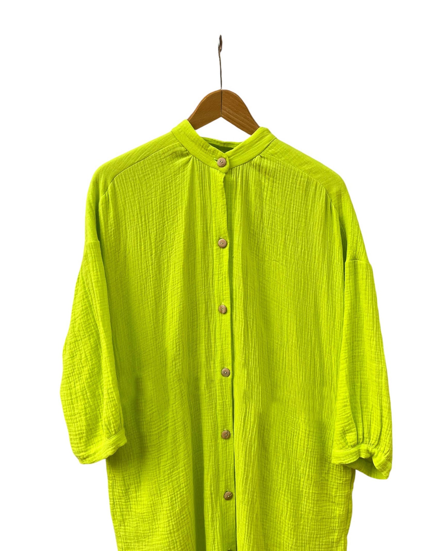 CECILIA SÖRENSEN - 702 COTONER Relaxed shirt dress in organic cotton muslin: Navy blue