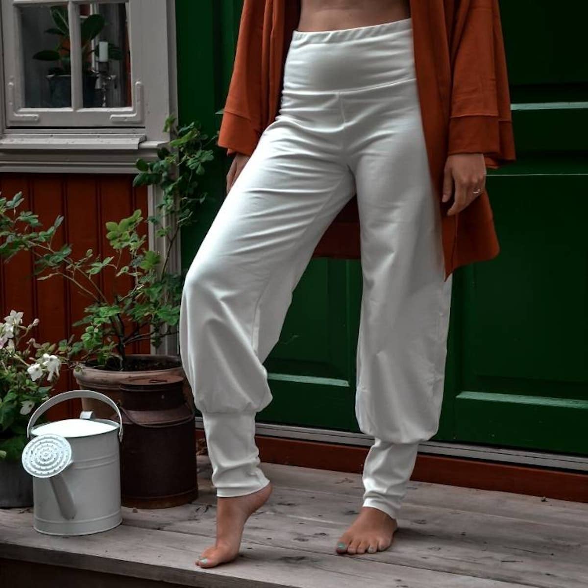 Soul Factory - Organic cotton Aladin pants - Ivory: M