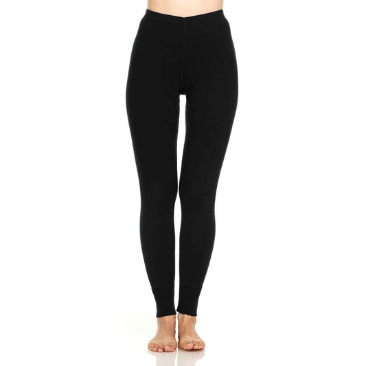 Minus33 Merino Wool - Midweight Women's Wool Bottom Thermal Base Layer - 100% Merino Wool: Black / Regular / S
