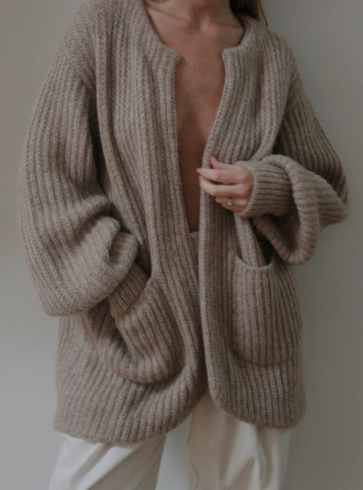 Na Nin - Dylan Knitted Alpaca Coat: Ivory / O/S