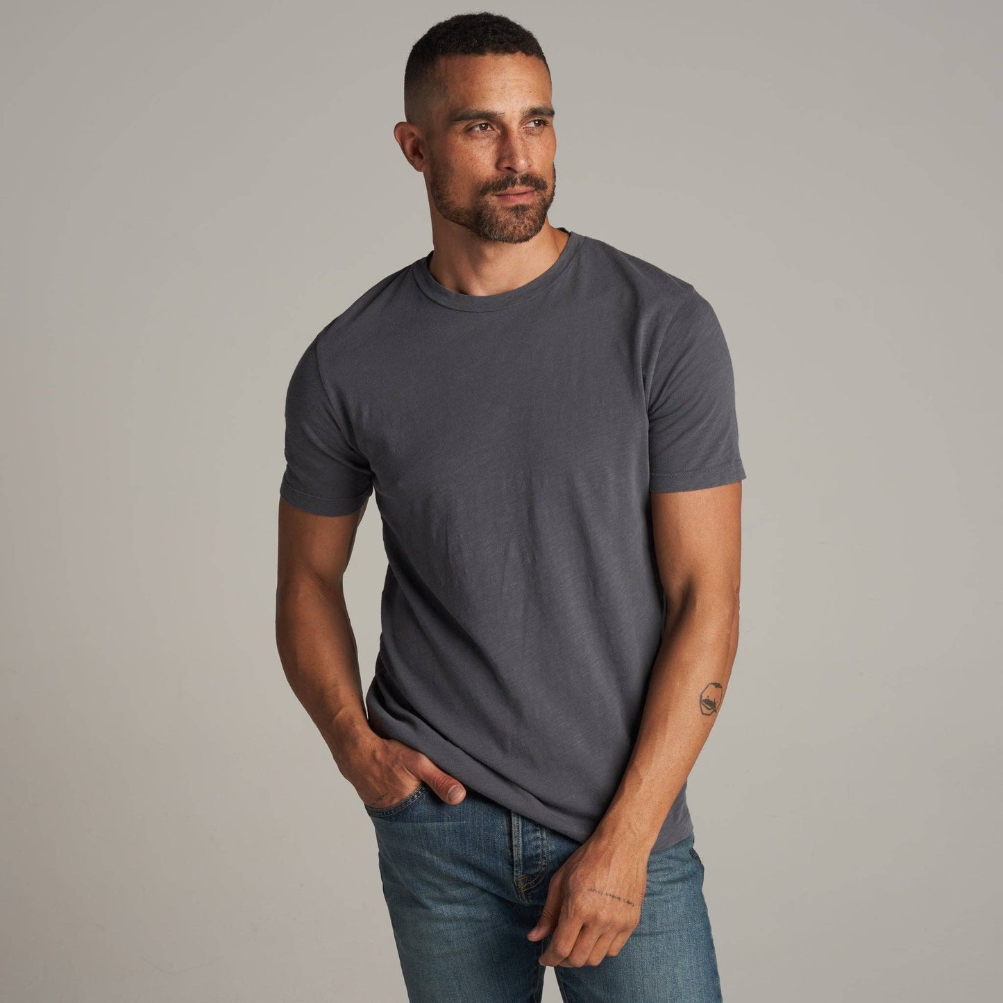 Rowan - Asher Standard Slub Tee: Black / XL / MKTP0011