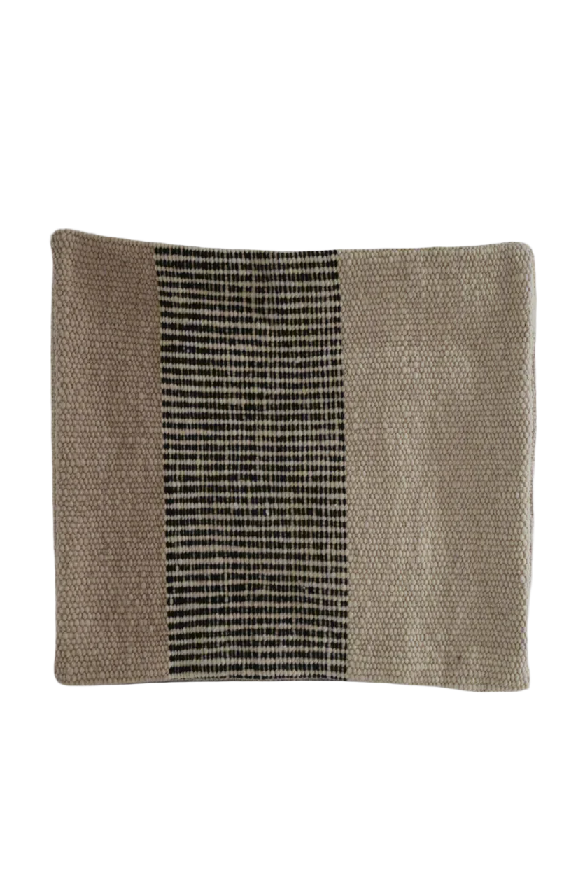 Terra Stripe Wool Throw Pillow 20'' x 20'' from Argentina