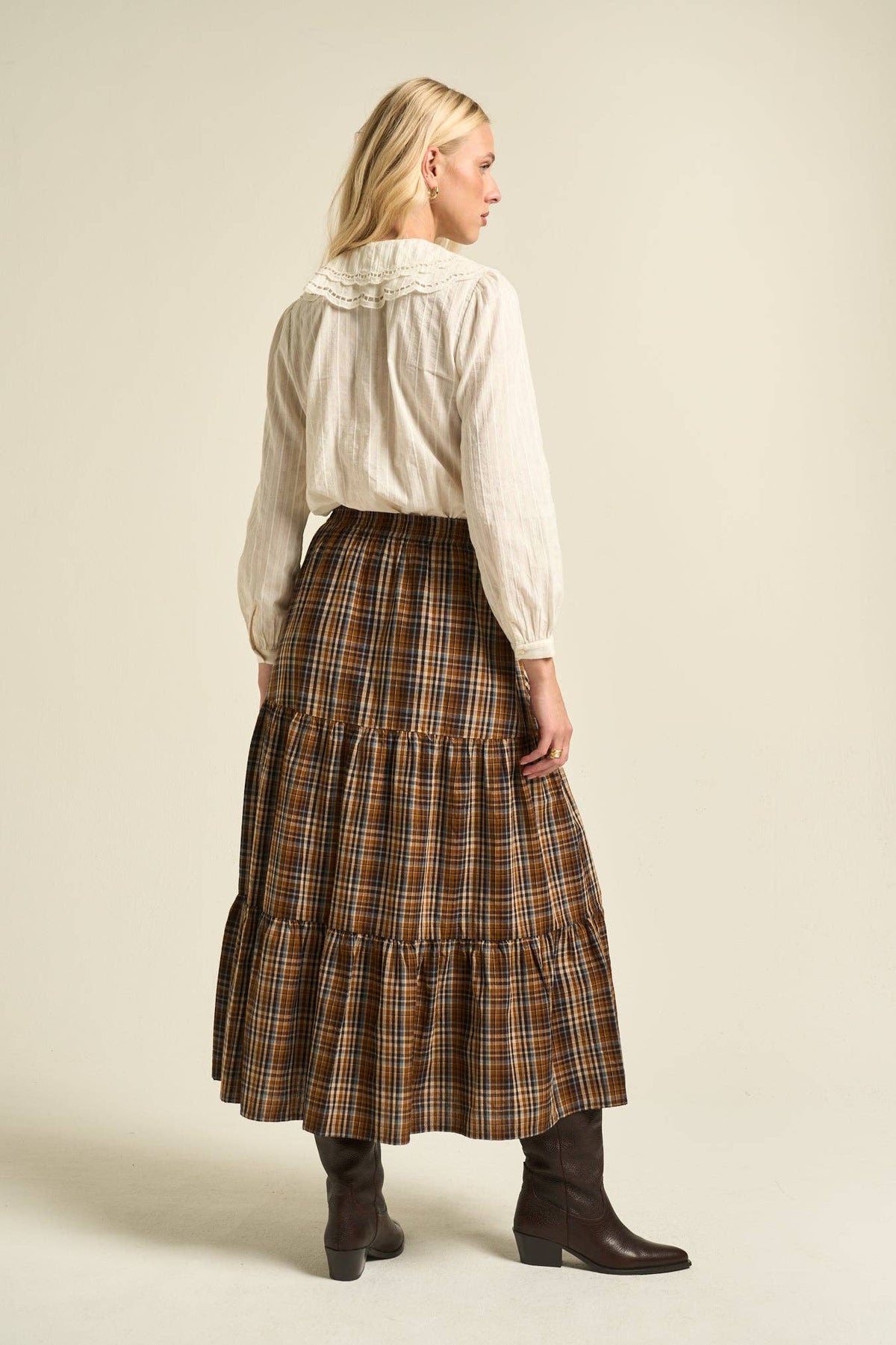 Cheyenne Tiered Skirt Cotton Skirt