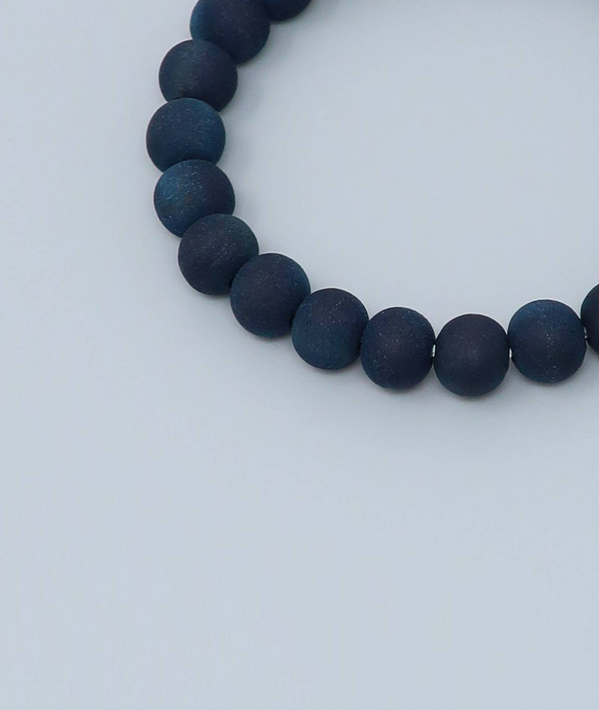 Kyoto Japan Craft Women's Indigo Pearl Prayer Bead Bracelet