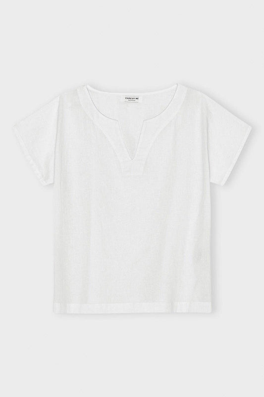 CARE BY ME - CECILIE V-TOP: White / M