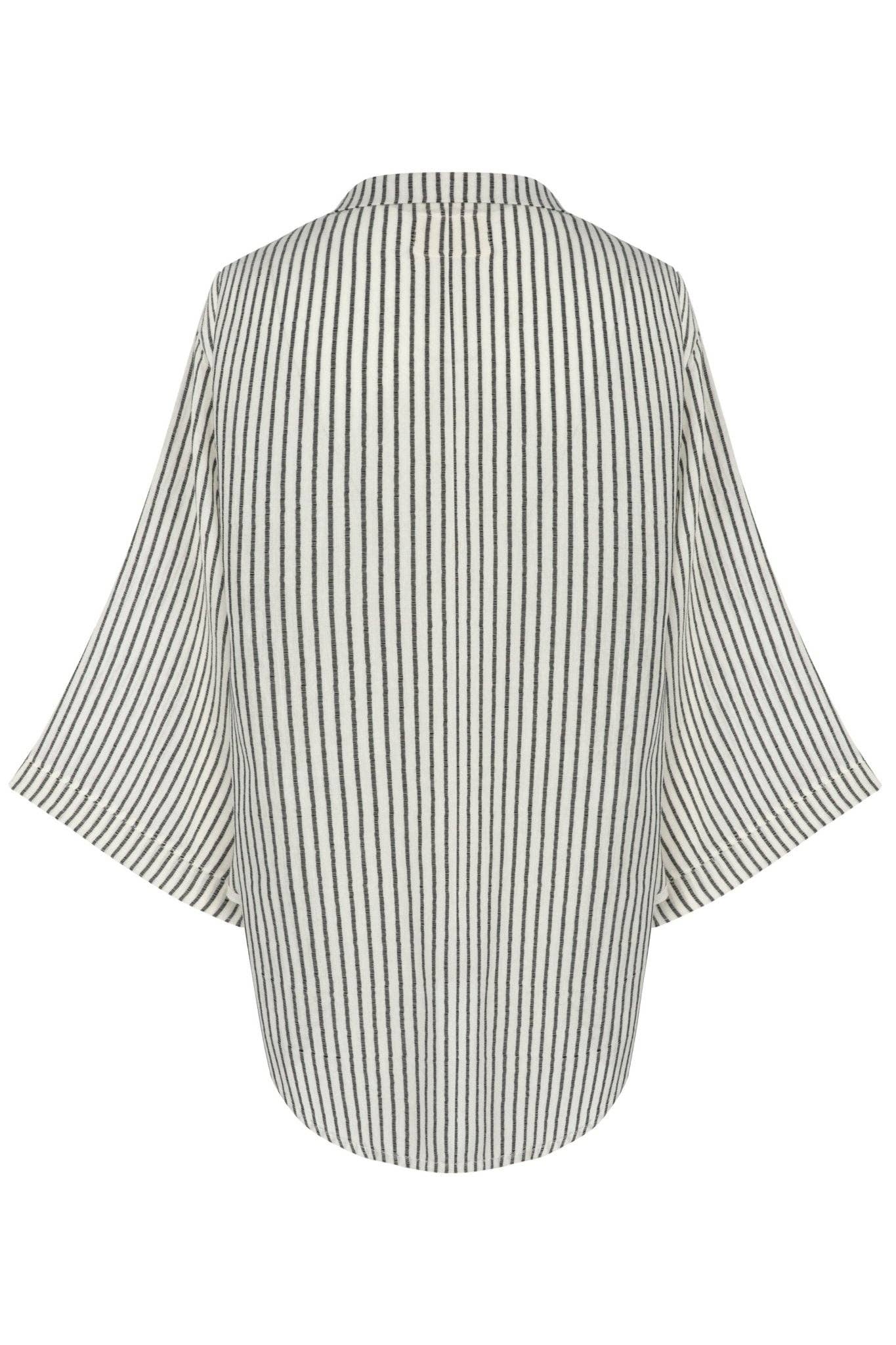The Handloom - Sade Top - Black Stripes: Black Stripes / One Size