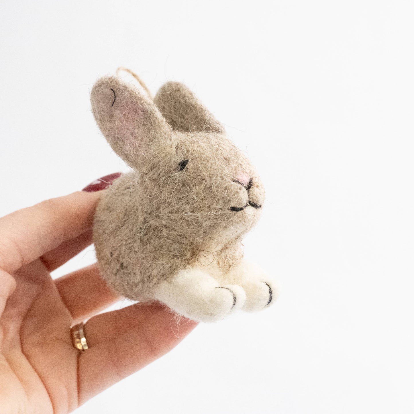 The Winding Road - Ornament - Easter Decor - Brown Bunny