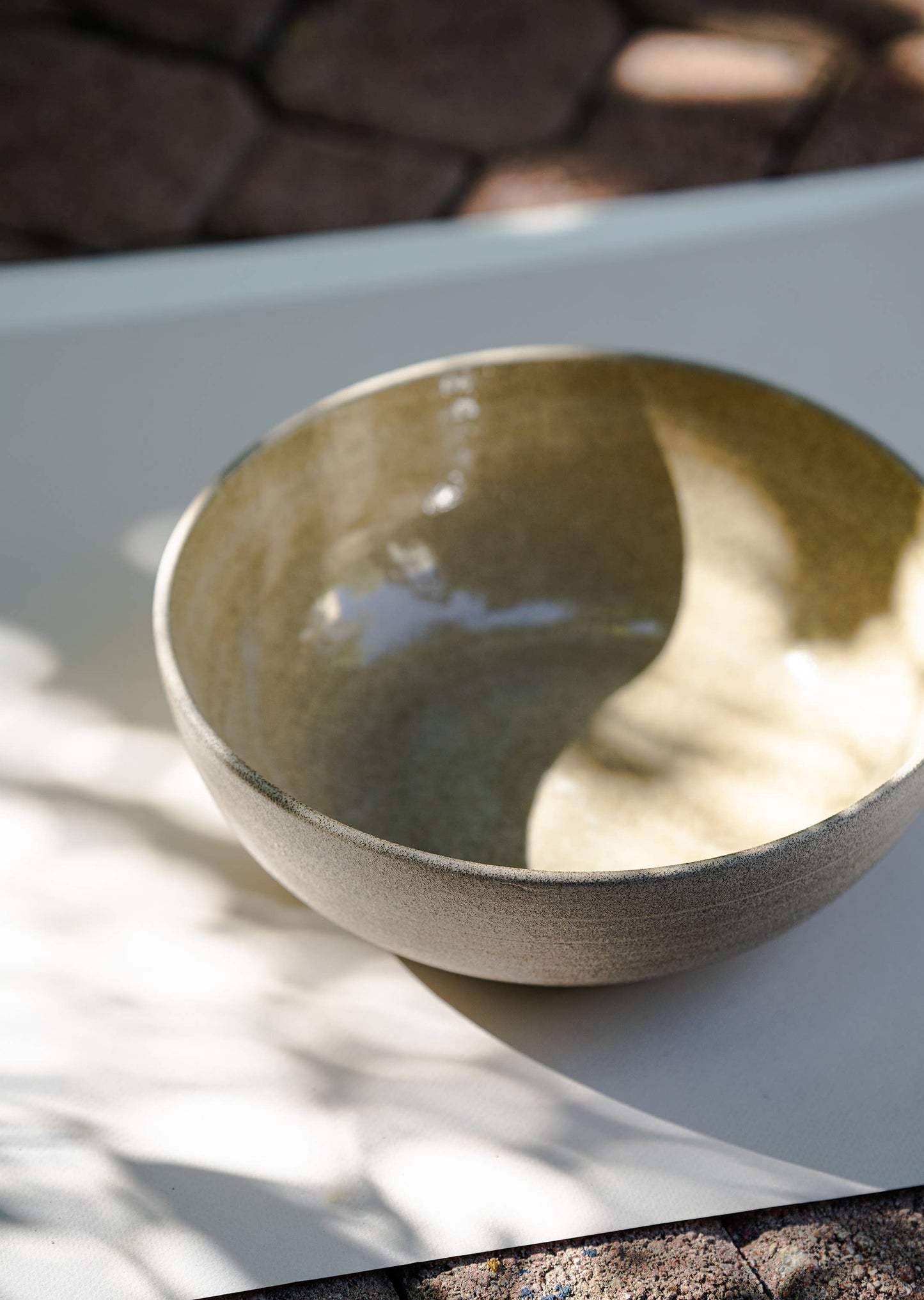 Creating Comfort Lab - Stoneware Large Bowl "Concrete" | Centerpiece Bowl