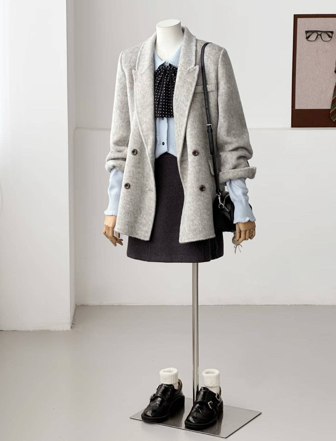 Loom & Line - Ember Wool Double-breasted Blazer - 4 Colors: Caramel / One Size