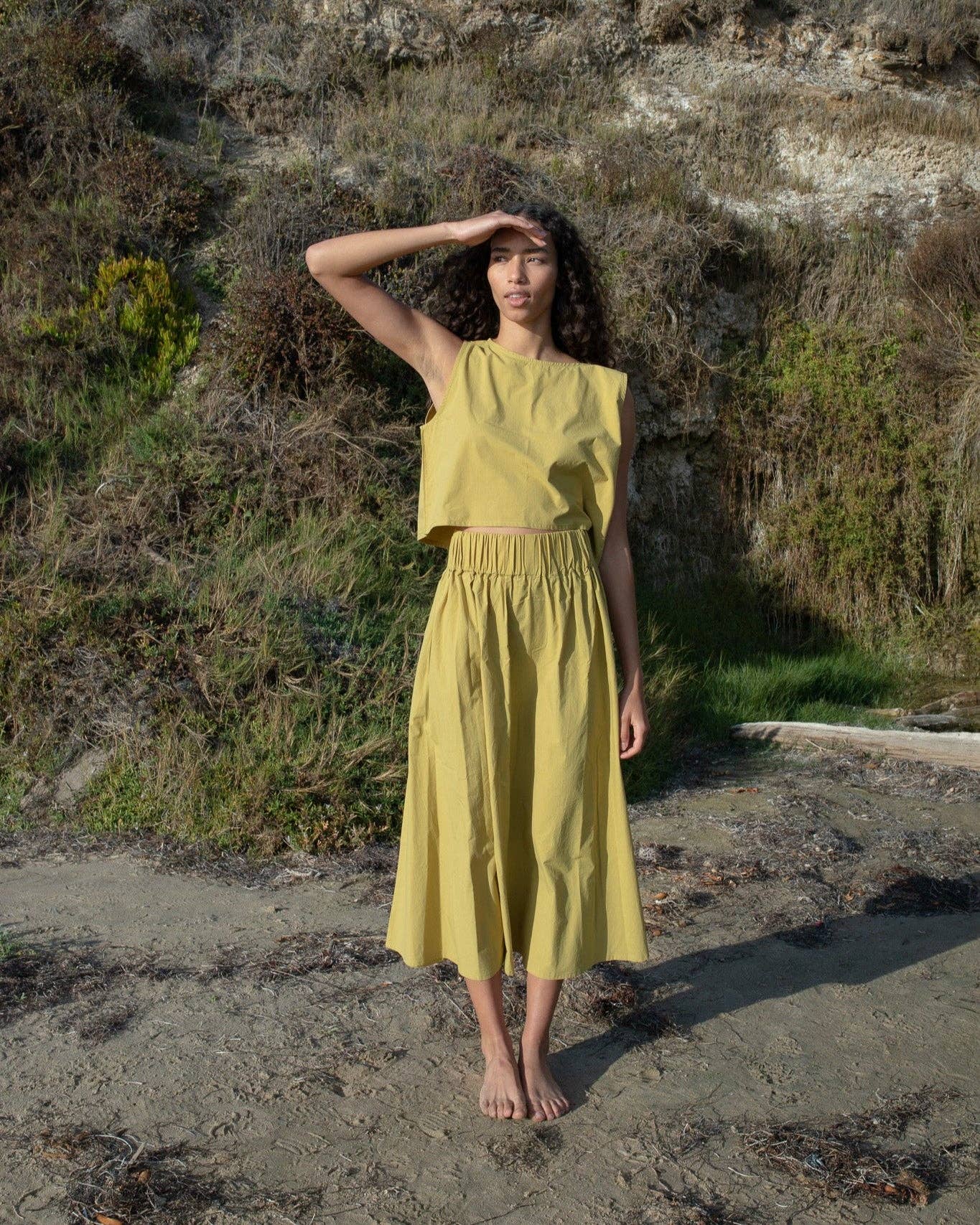 Honest Cotton - Palmer Skirt: Ivory / L/XL