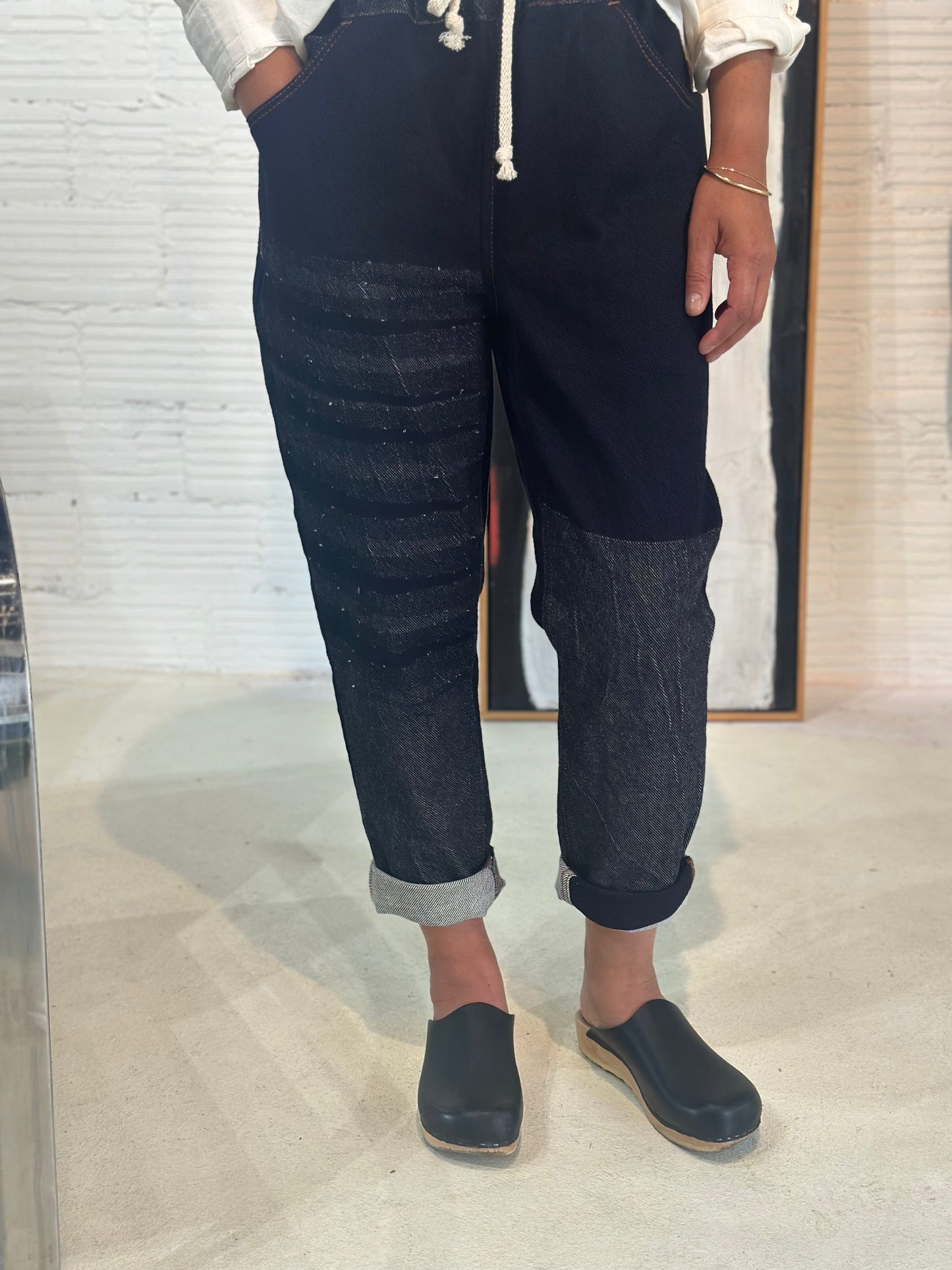 Tamaki-Niime Happy Pant-Organic Cotton Denim -Gender Fluid Wear from Japan