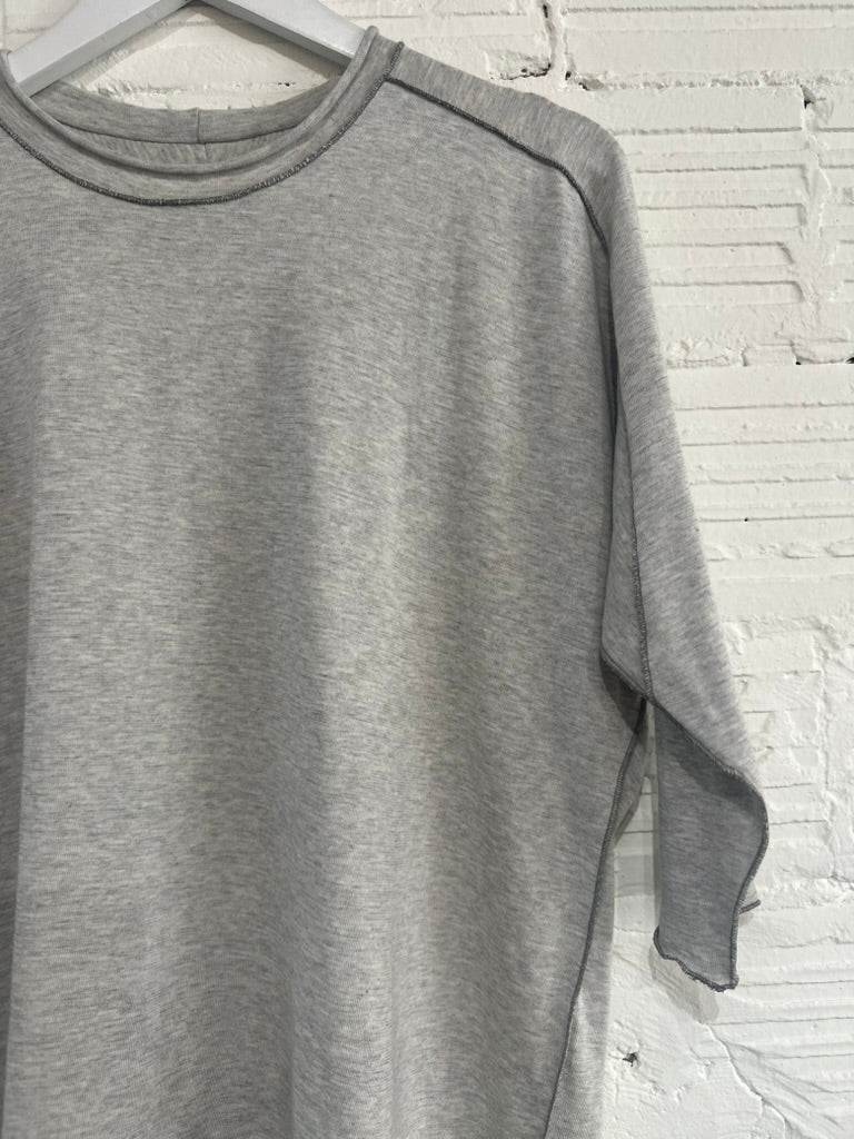 Nuime Futo Mid Sleeve Fine Organic Cotton Woven Top Gender Free by Tamaki-Niime