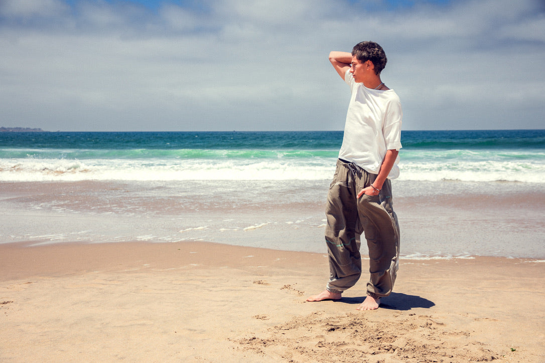 Tamaki-Niime Nica Parachute Cotton and Cotton-Merino Blend "Co-Ed" Pant