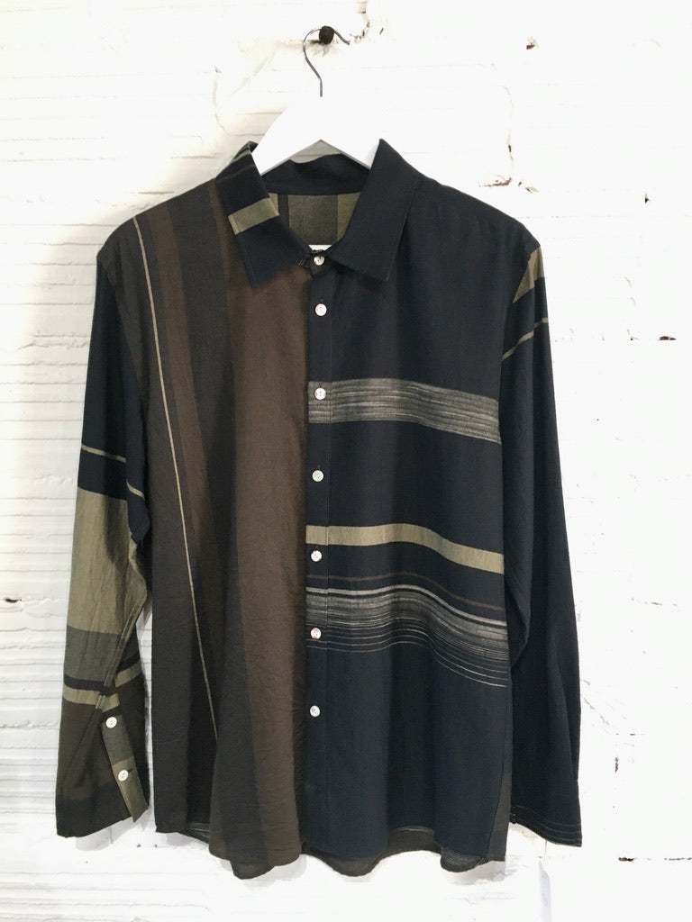 Button Down Shirt -Long Sleeve in Organic Cotton by Tamaki-Niime