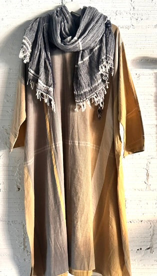 Tamaki-Niime Fuwa-T All 3/4 length Sleeve Kaftan Organic Cotton