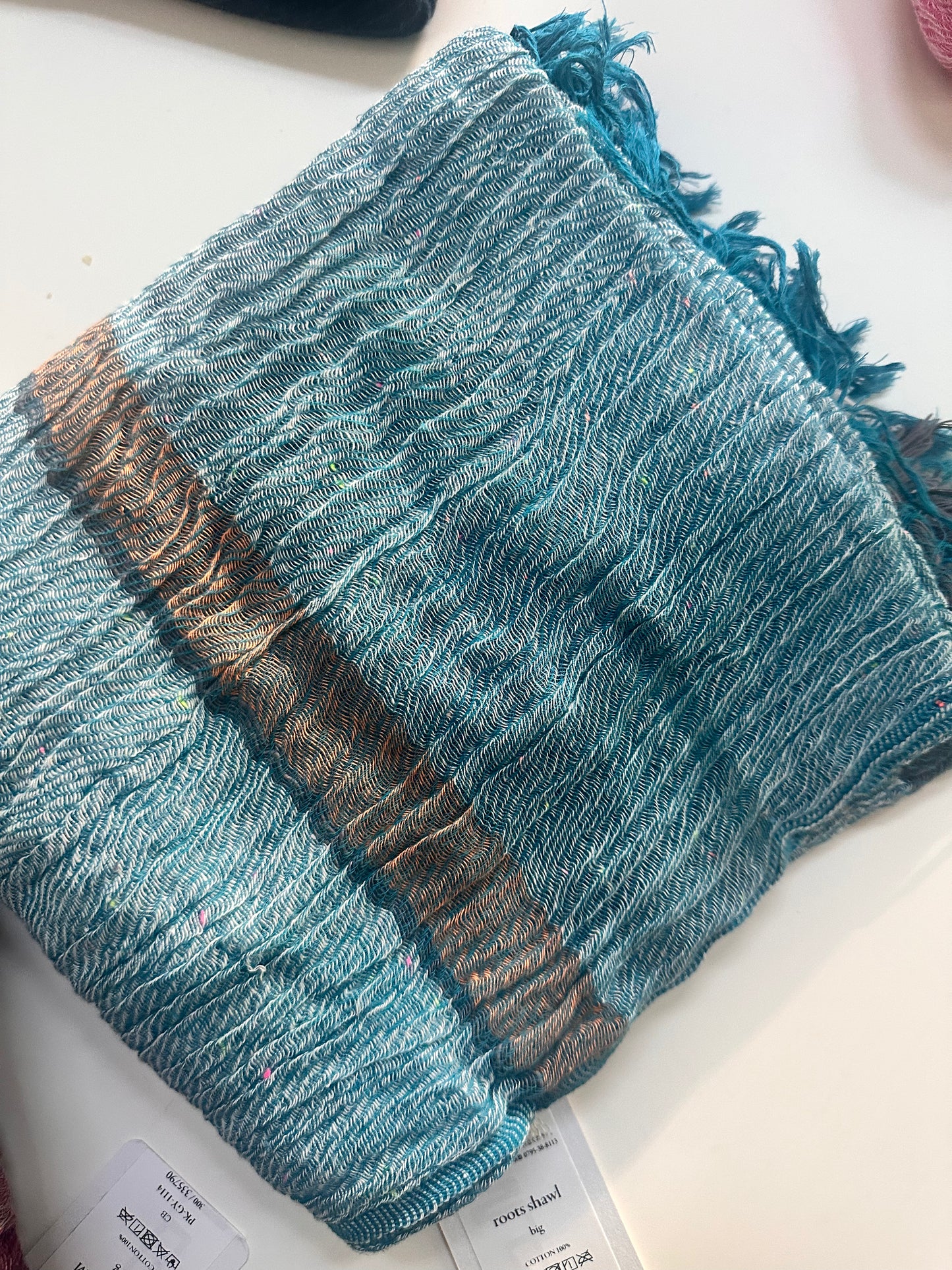 Roots Billowy shawls by Tamaki 90'' x 66''