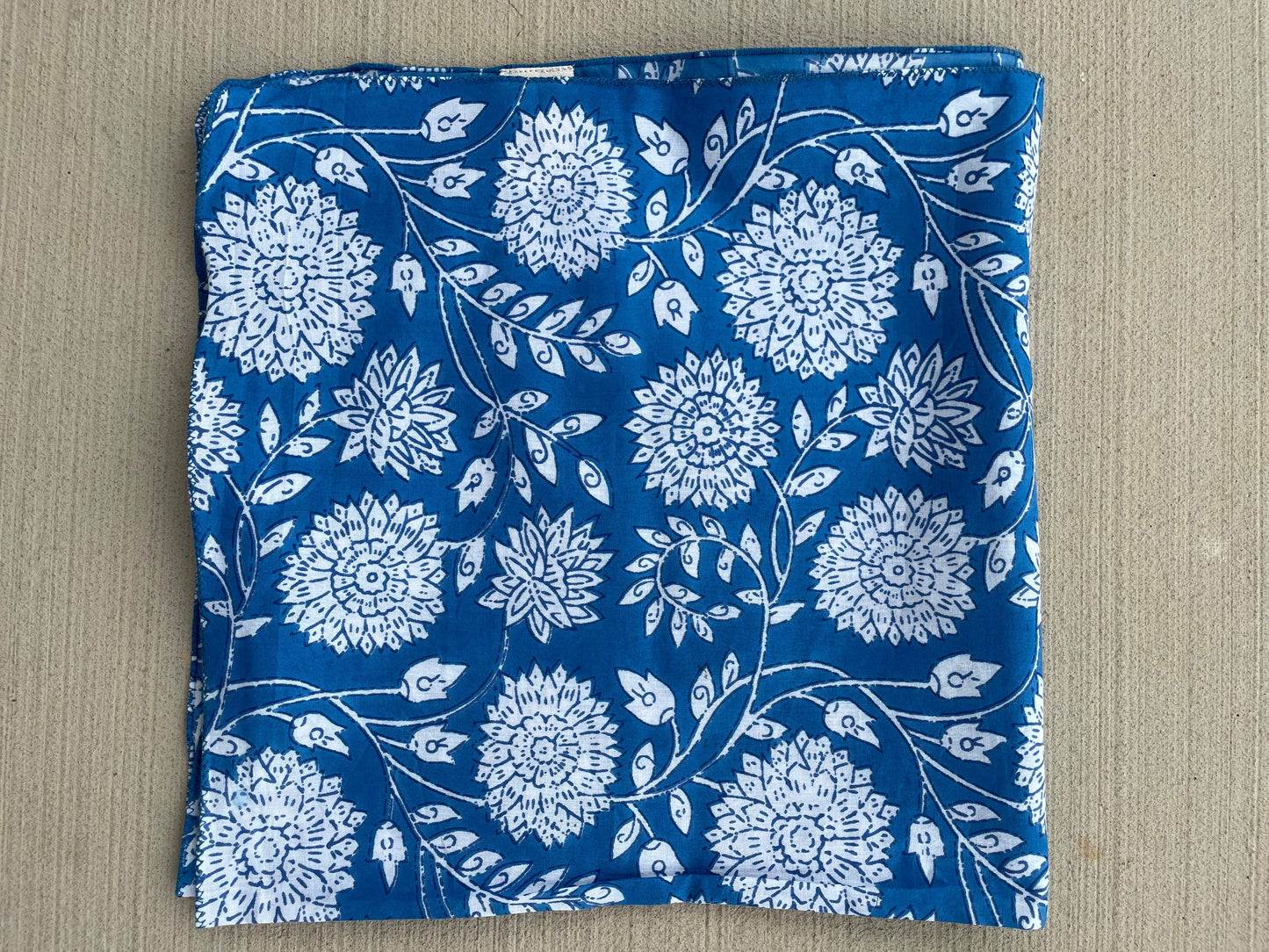 and for Good - Bandana Scarf - Hydrangea Beauty Cobalt Square