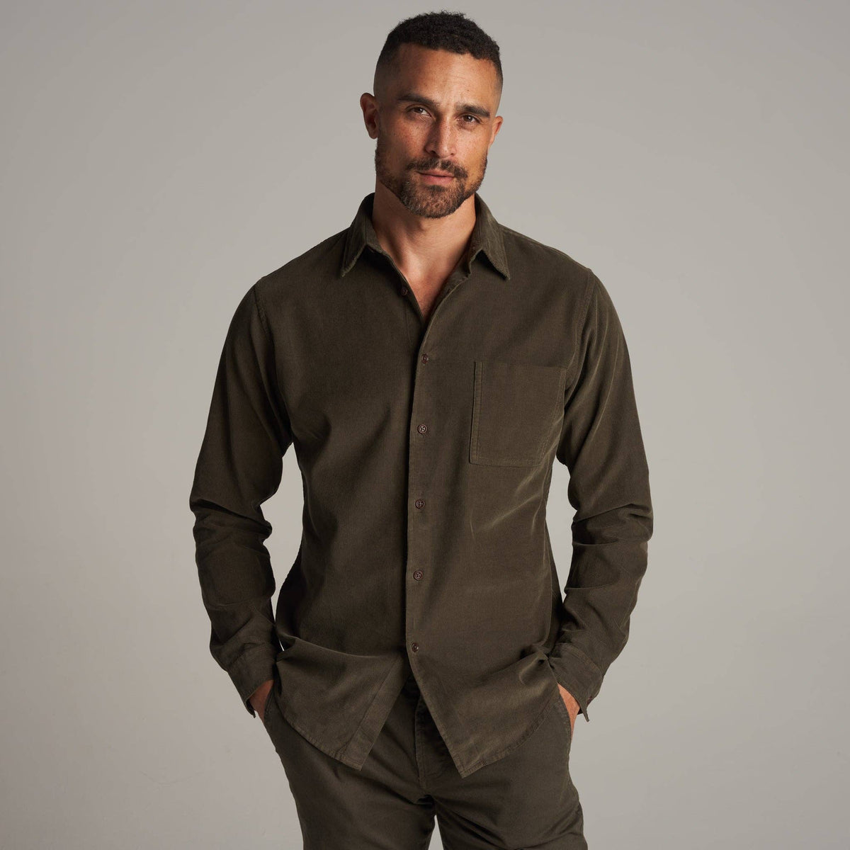 Nobel Fine Wale Cord Shirt