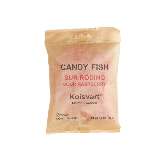 M5 Corporation - Sour Raspberry Swedish Fish - 4.2oz (120gm)