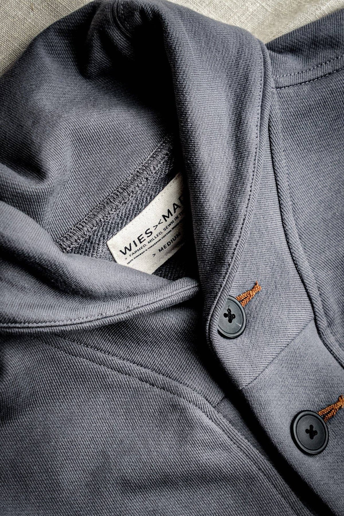 Men | Bodega Cardigan | 14oz 100% Cotton French Terry - Pebble