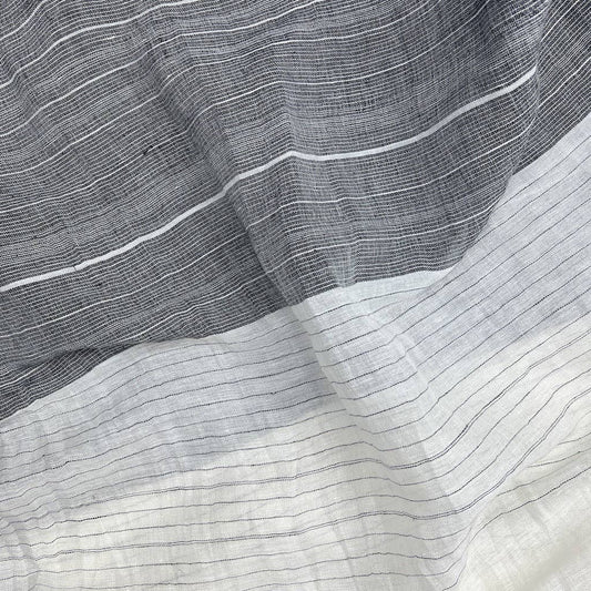SLATE + SALT - Linen Cotton Blend Wrap Scarf: Black