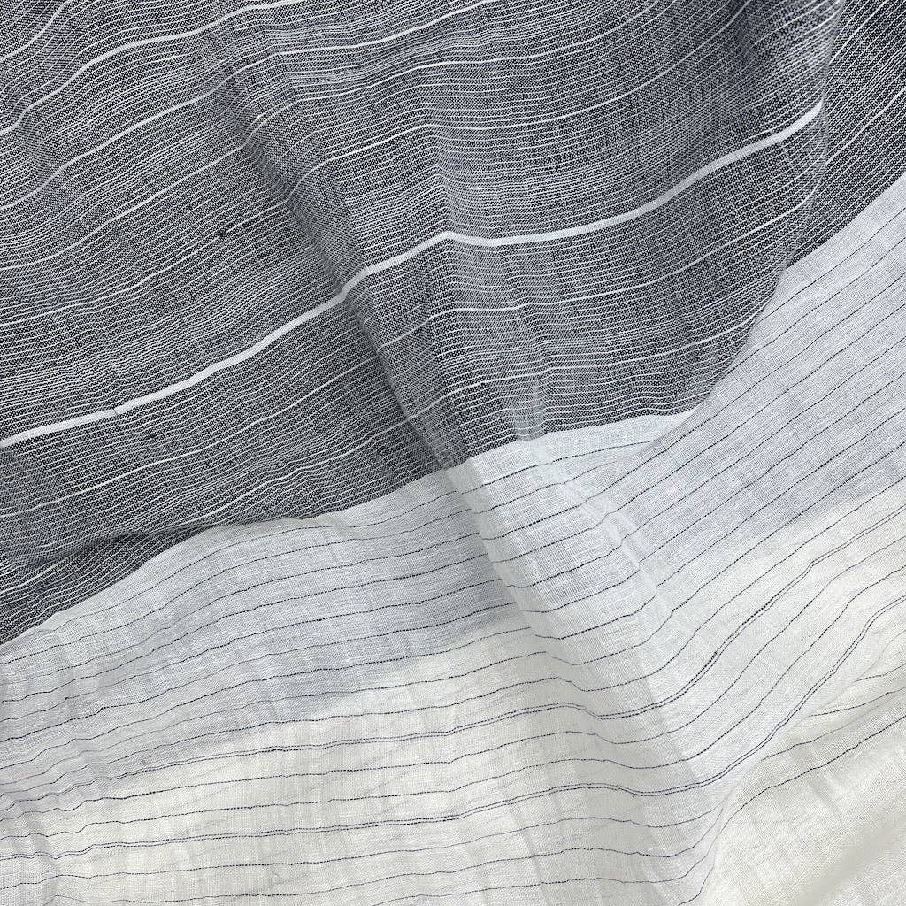 SLATE + SALT - Linen Cotton Blend Wrap Scarf: Denim