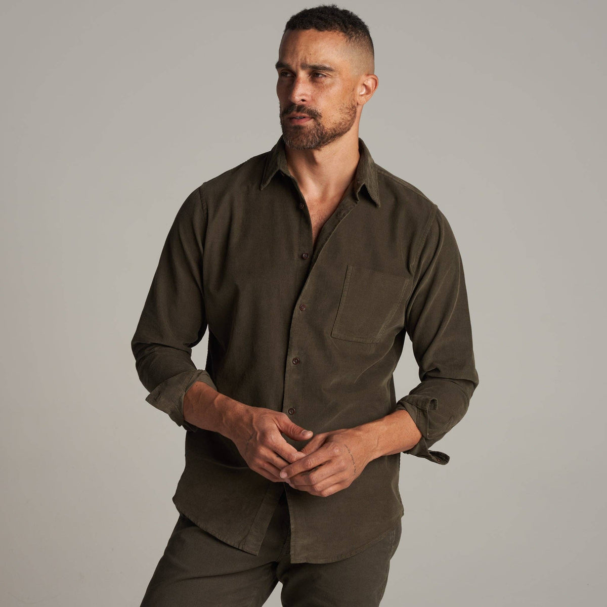Nobel Fine Wale Cord Shirt