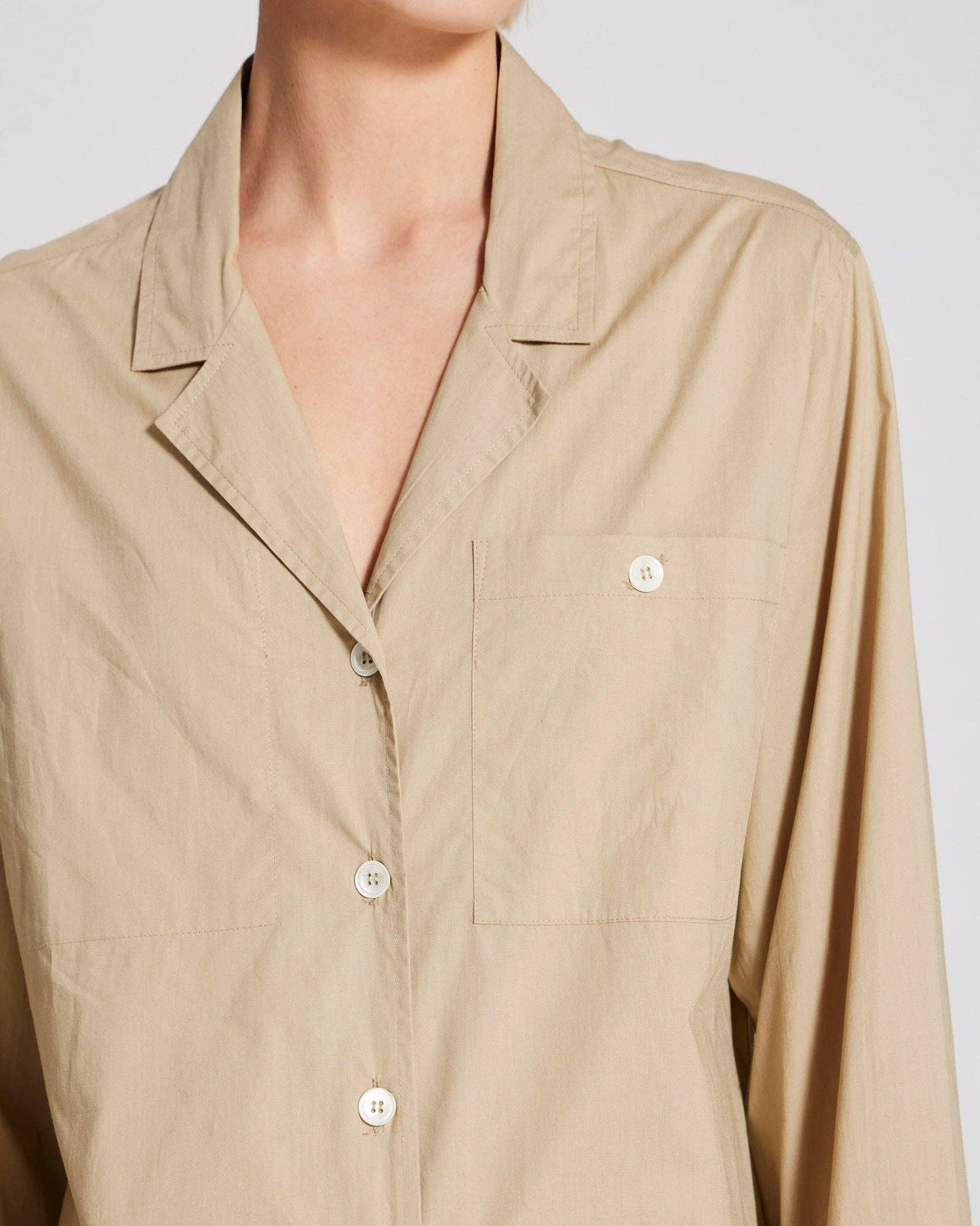 Lola Jumpsuit Cotton Poplin - Chinchilla