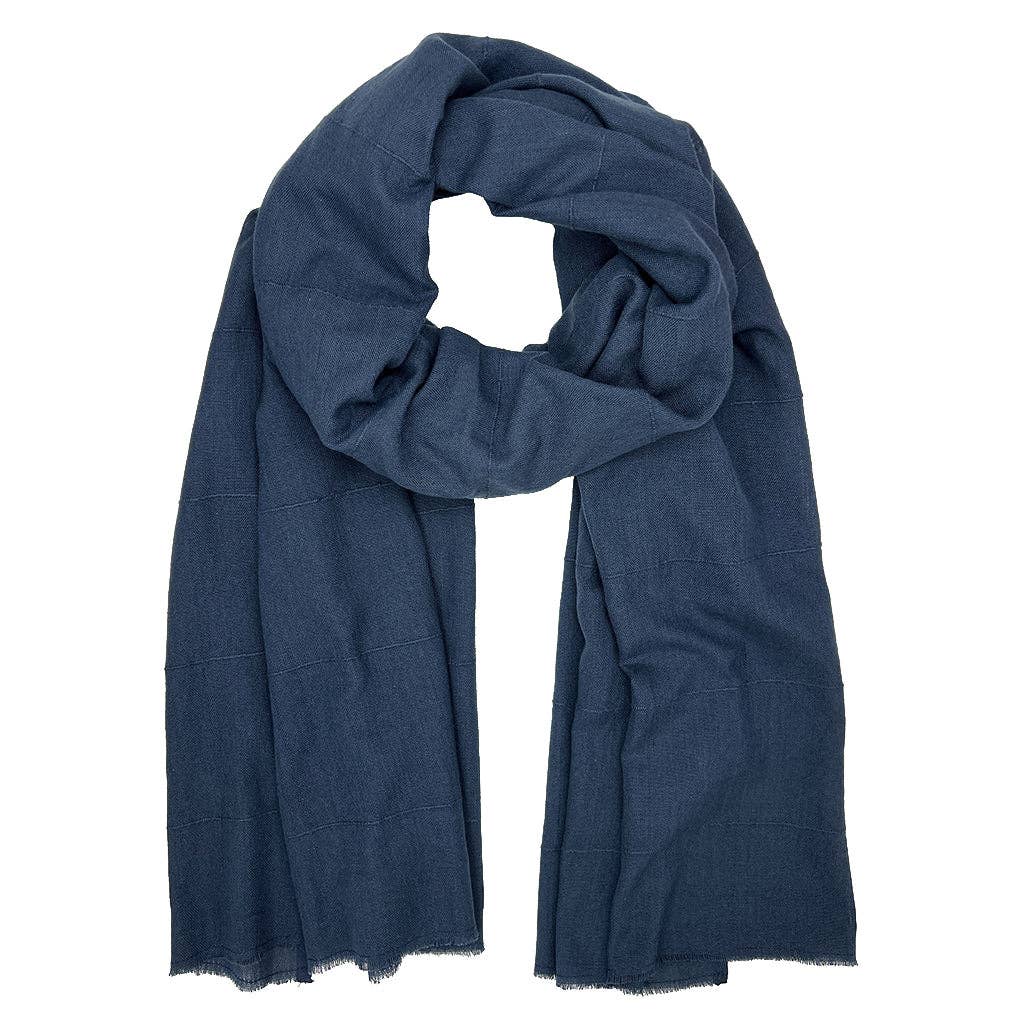 SLATE + SALT - Classic Cotton Wrap Scarf: Gold