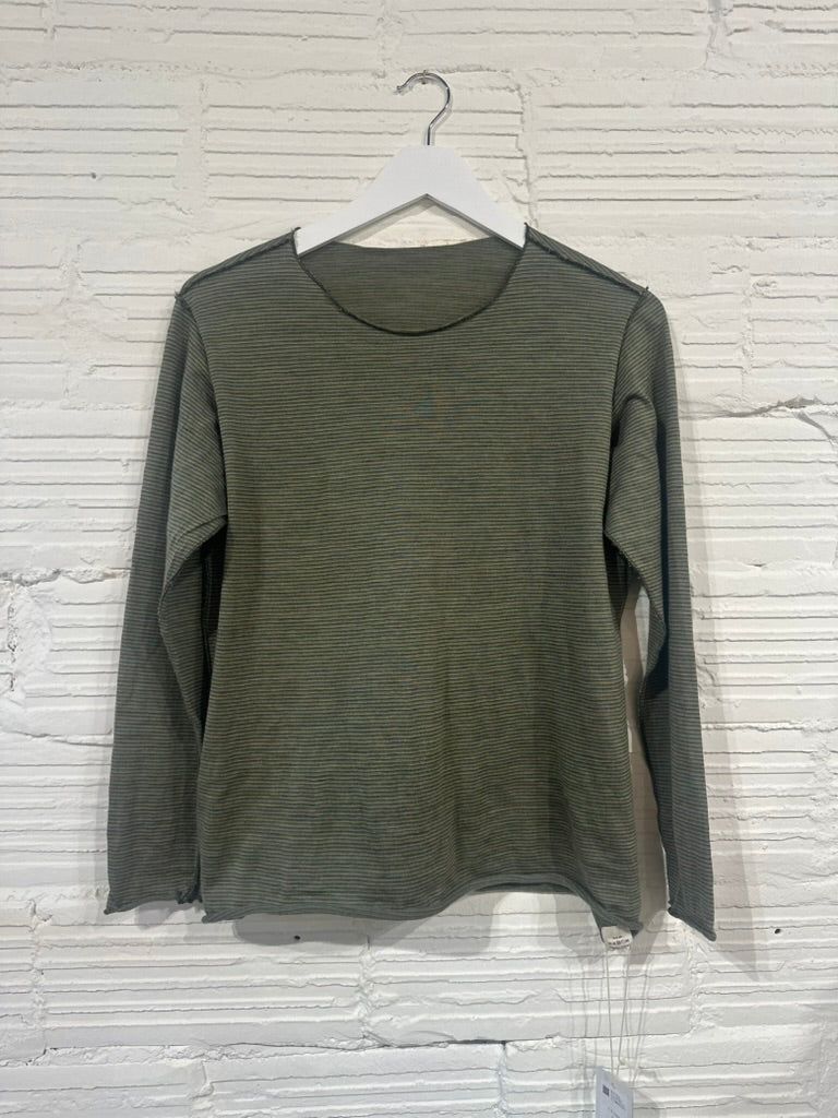 Washable Merino Tamaki Nuime Kuru long sleeve knit top