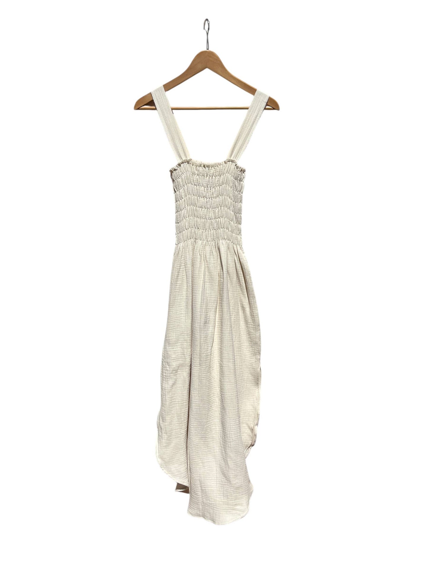 CECILIA SÖRENSEN - 737 ALENC Strap dress in organic cotton muslin: Dusk blue