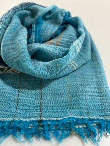 Roots Cotton Square Shawl from Tamaki Niime Japan  43'' square