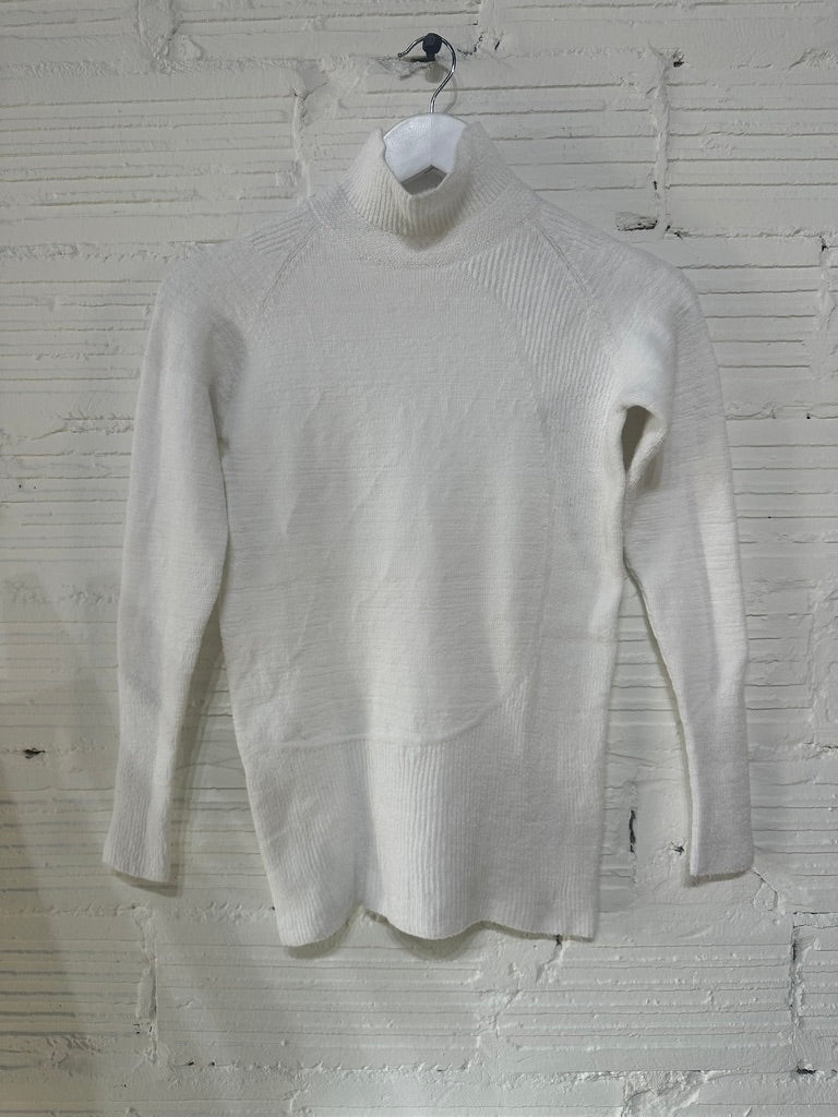 In-Nice Tamaki-Niime Mock Turtle  Stretch Sweater from Japan