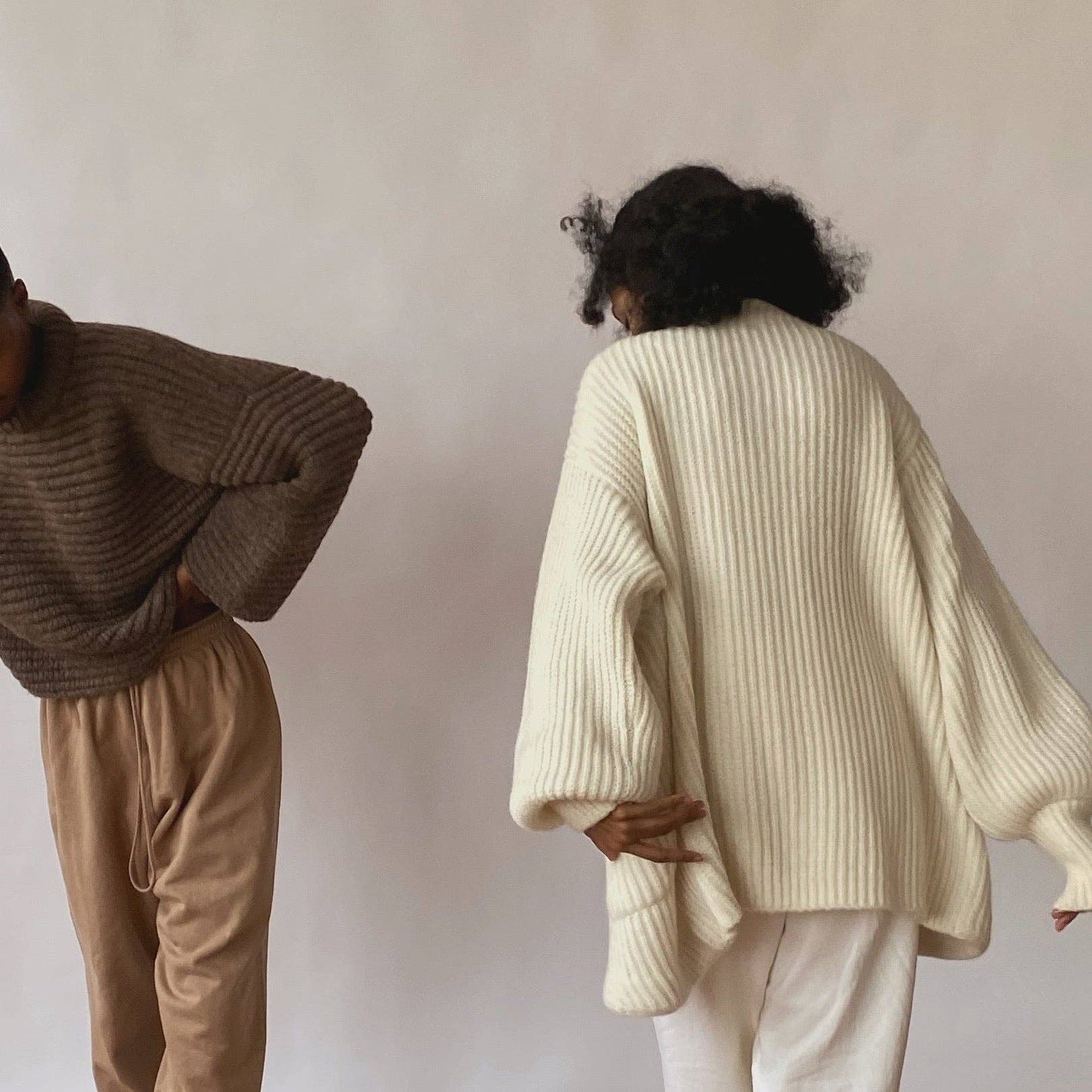 Na Nin - Dylan Knitted Alpaca Coat: Ivory / O/S