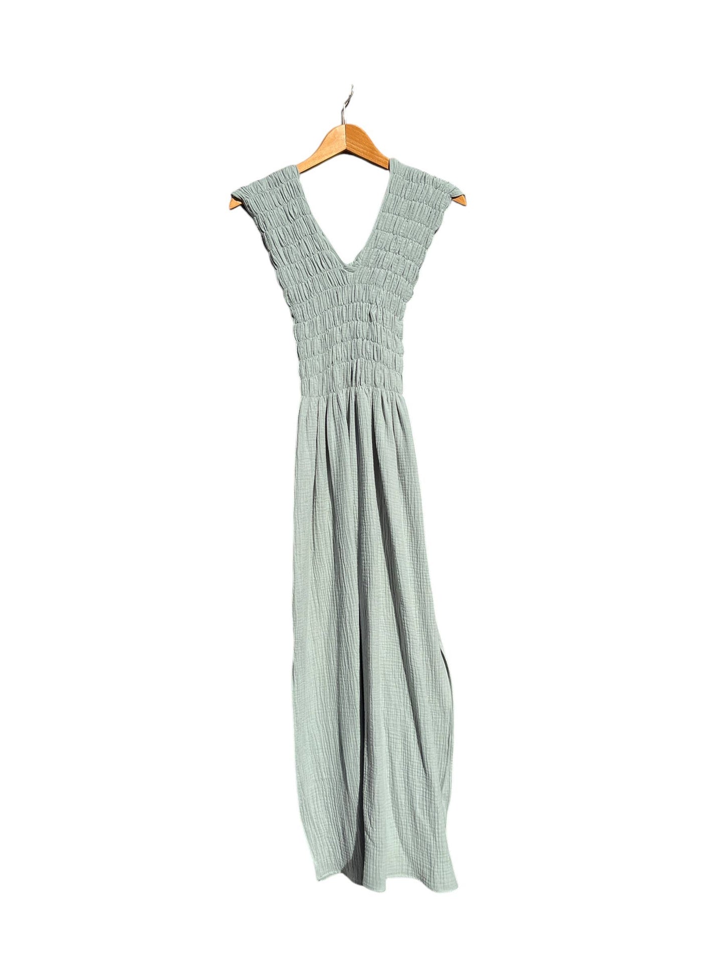 CECILIA SÖRENSEN - 736 ALBAZER V-neck dress in organic cotton muslin: Black