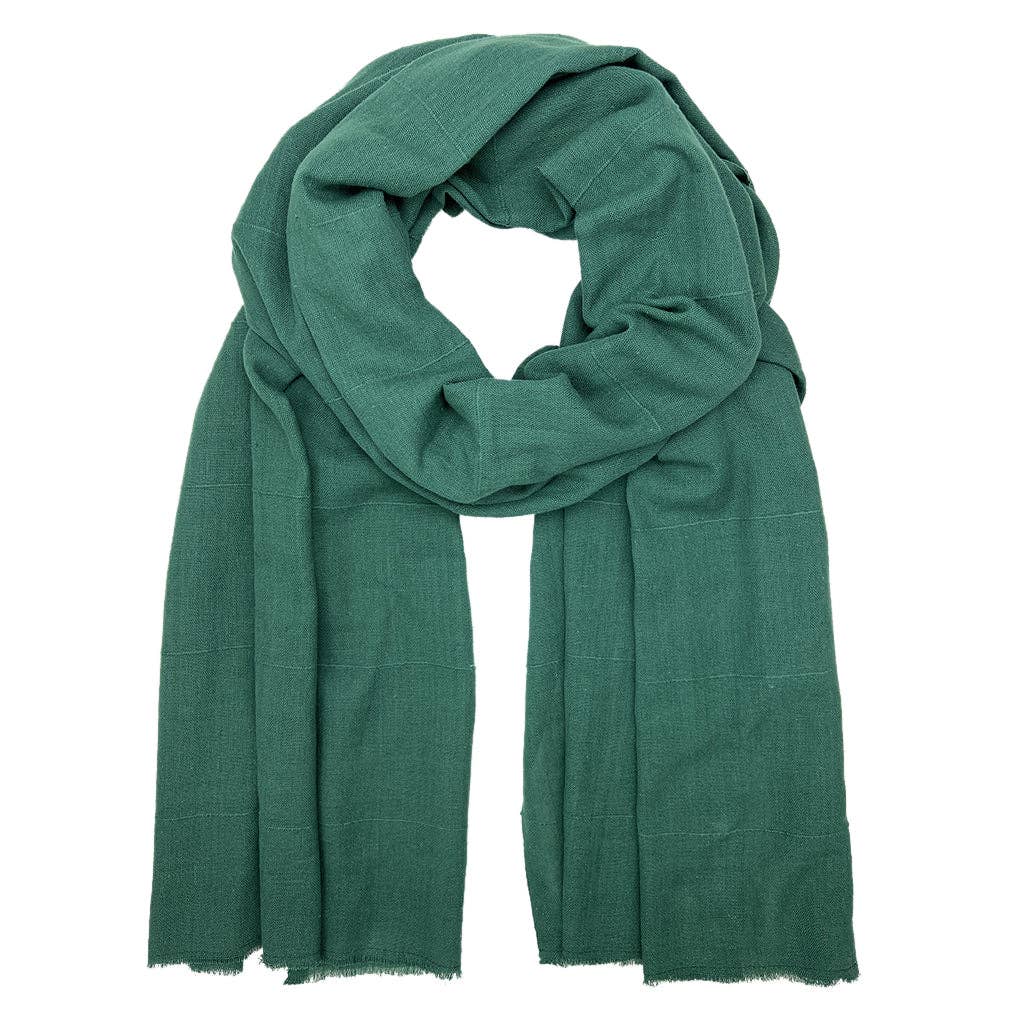 SLATE + SALT - Classic Cotton Wrap Scarf: Gold