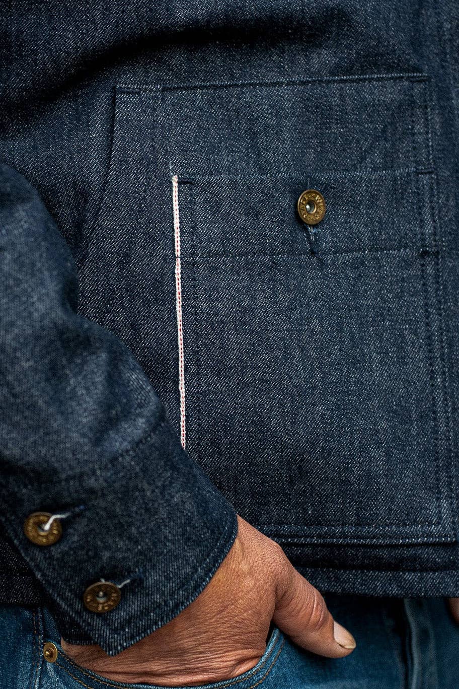 WiesMade - Men | Nico Chore Coat | Selvedge - Indigo: Indigo Raw Selvedge / L