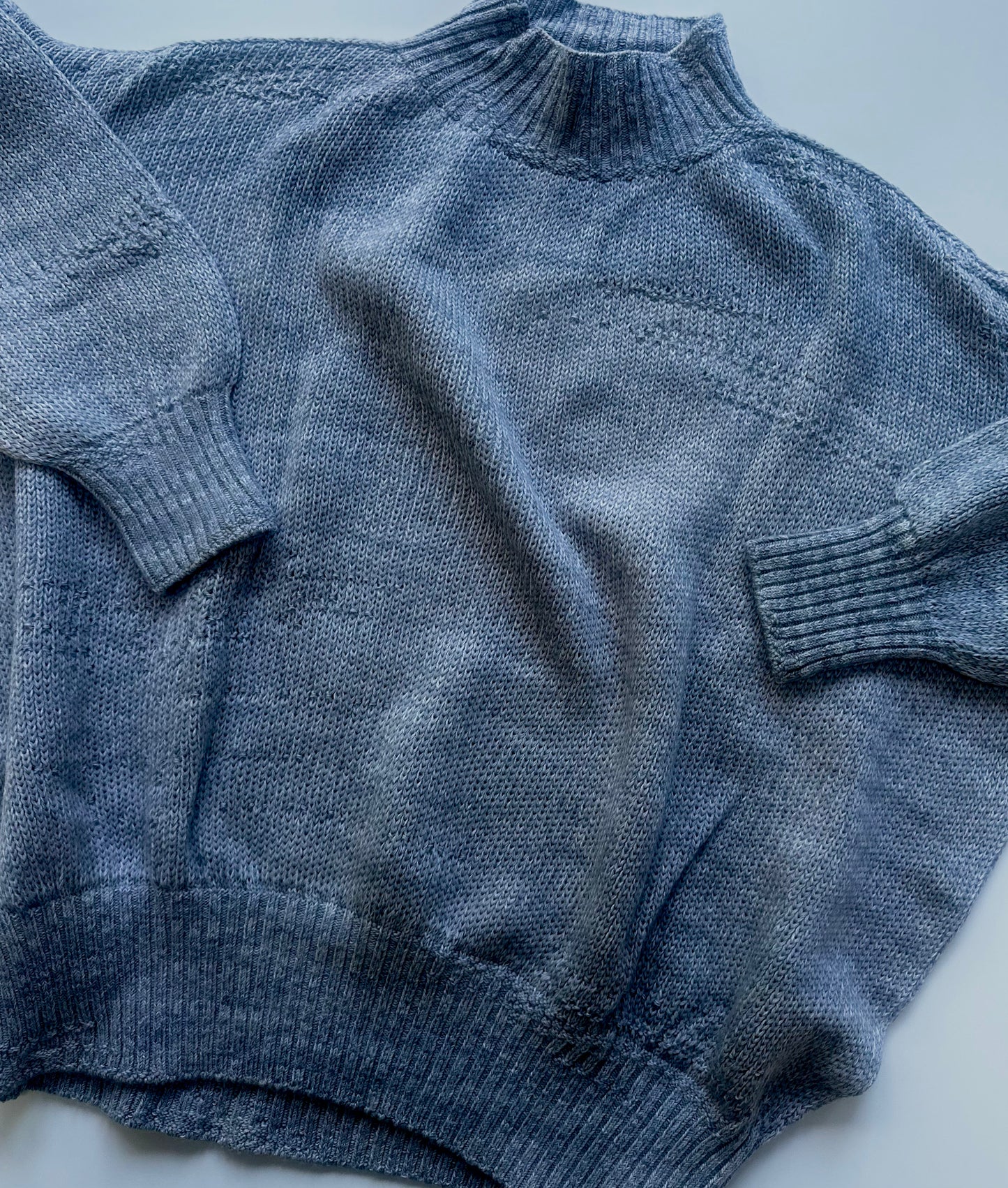 Mock Merino Cotton Tsuki Sweater