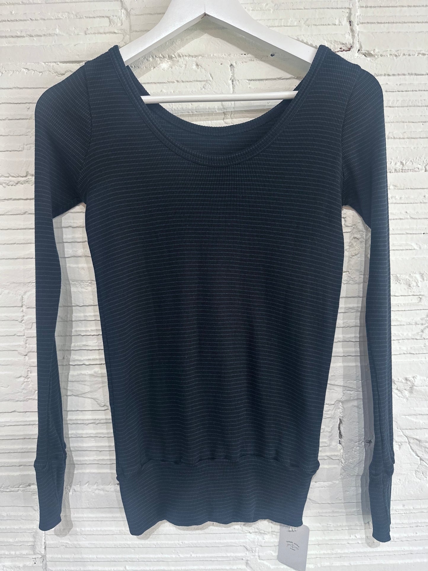 Tamaki-Niime Fukapita Scoop Cotton Knit Long Sleeve