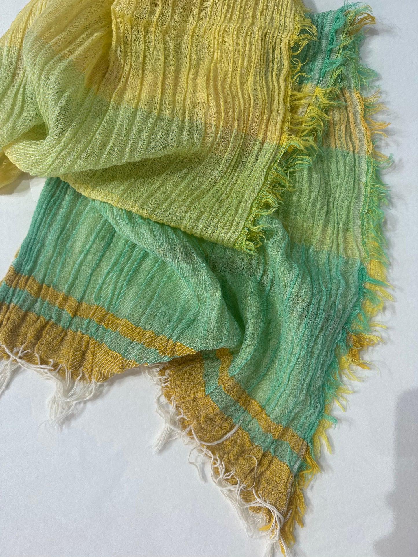 Roots Middle Gauze Cotton Scarves 21'' x 70'' from Japan