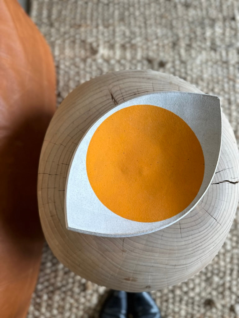 Mquan Large Eye Dish: Full Moon Marigold