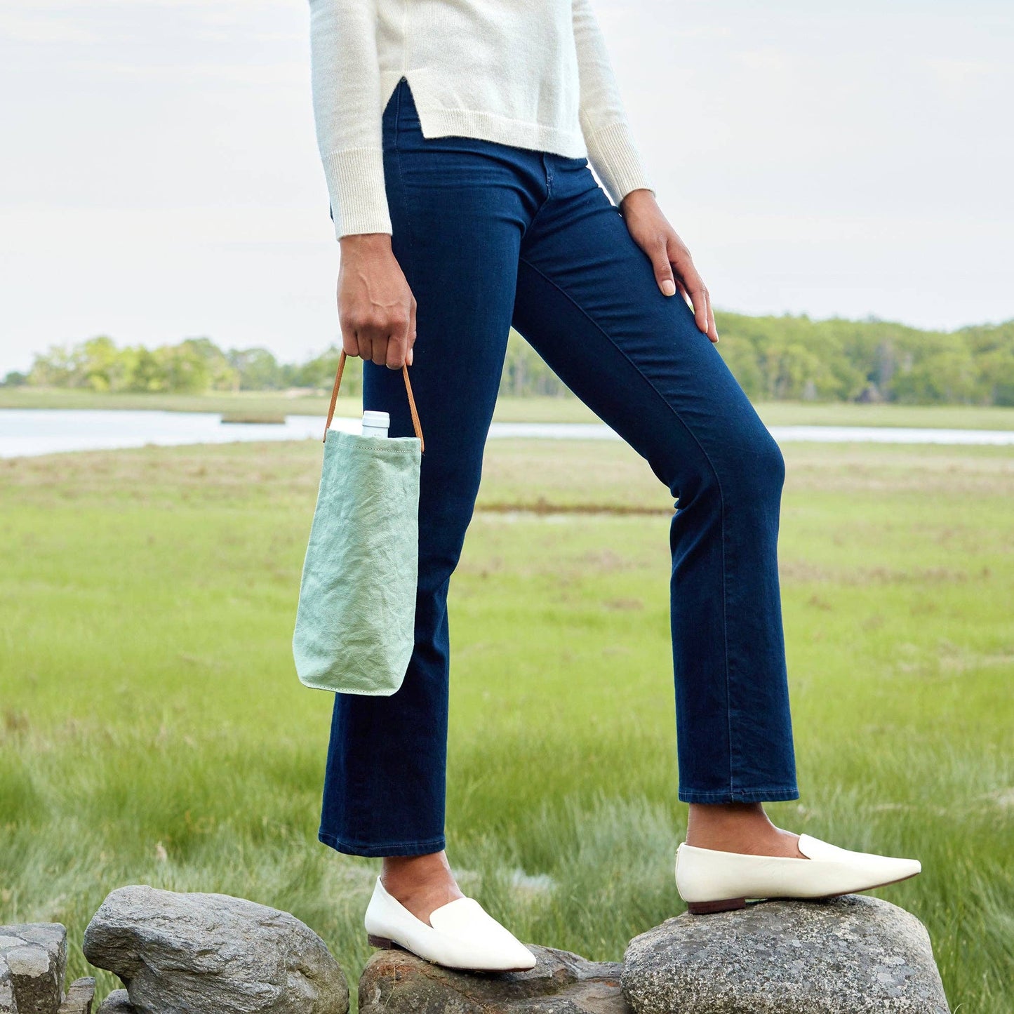 Uashmama - WINE BAG CARRYING TOTE: Cachemire