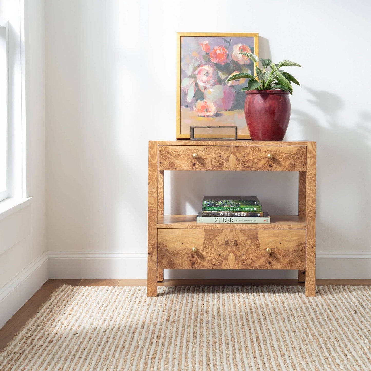 Twiggy Handwoven Wool/Jute Rug | Natural: 2' 6" x 8'
