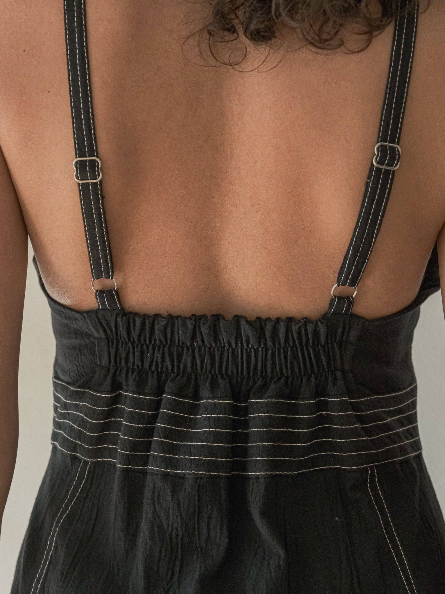The Handloom - Eva Maxi Dress - Black: Black / M-L