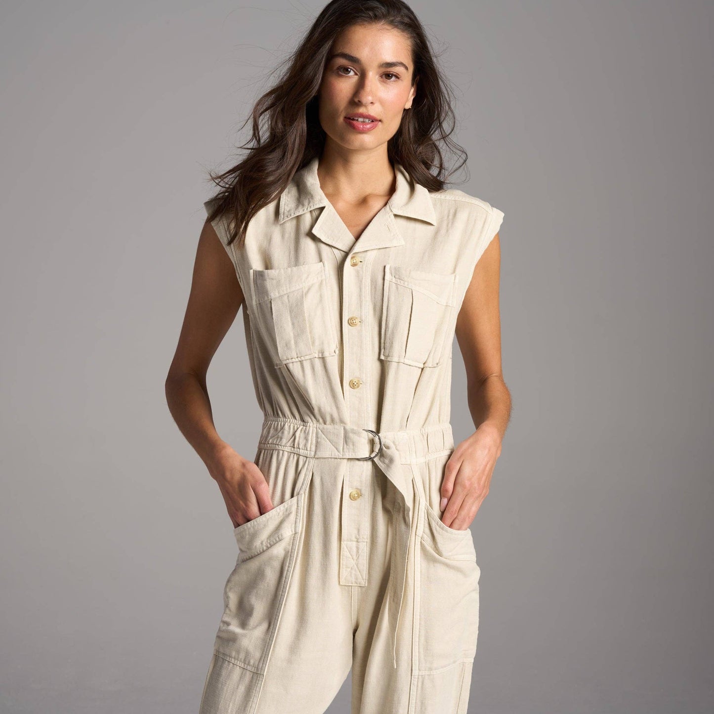 Rowan - Lincoln Muscle Tank Jumpsuit: Blue Dusk / XS / WWJR0003