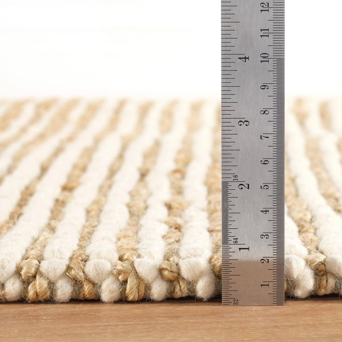 Twiggy Handwoven Wool/Jute Rug | Natural: 2' x 3'