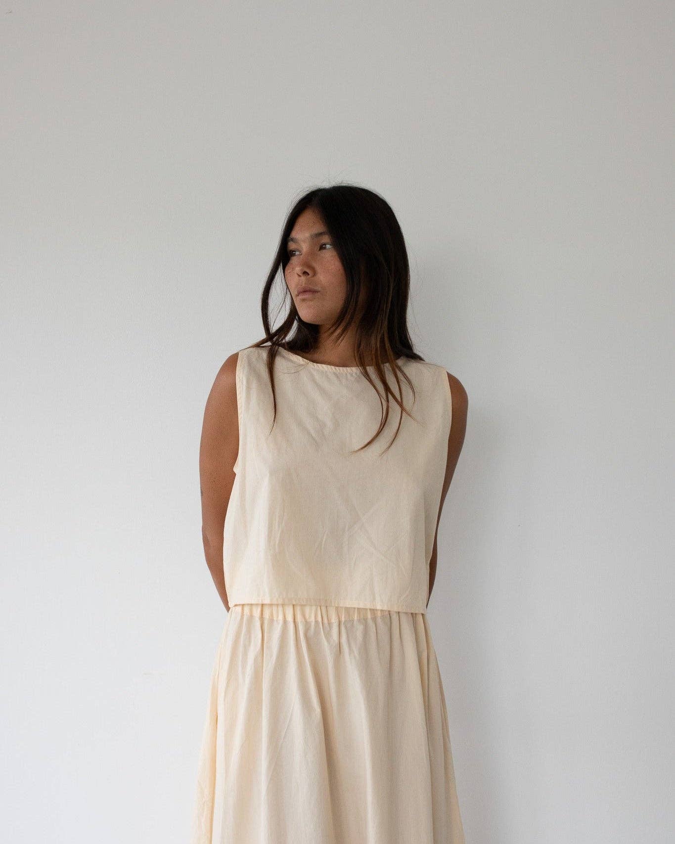 Honest Cotton - Palmer Tank: Almond / L/XL