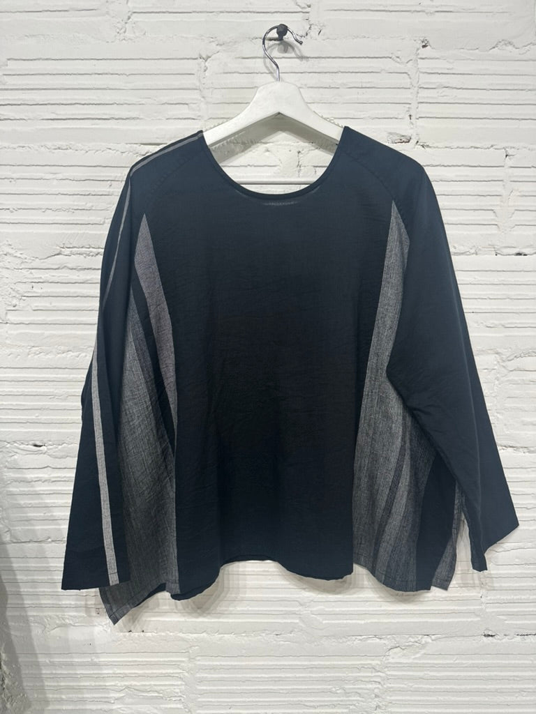 Tamaki-Niime T-Ragi Cotton Scoop Top