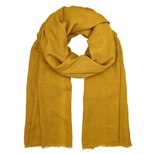 SLATE + SALT - Classic Cotton Wrap Scarf: Gold