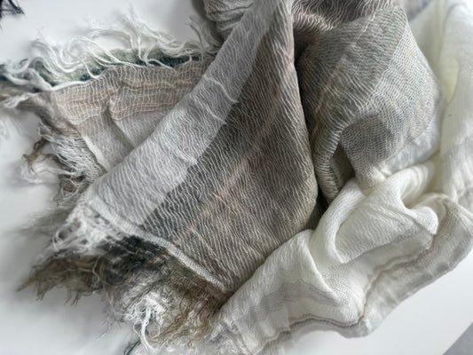 21'' x 70'' middle cotton gauze roots scarf from Japan